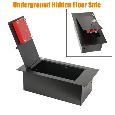 Underground Hidden Floor Safe Box Money Jewelry Security Safe Deposit Box Steel