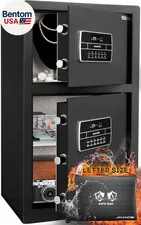Extra Large Double Door Security Safe Box, 6.1 Cubic Feet Home Safe Lock Box wit