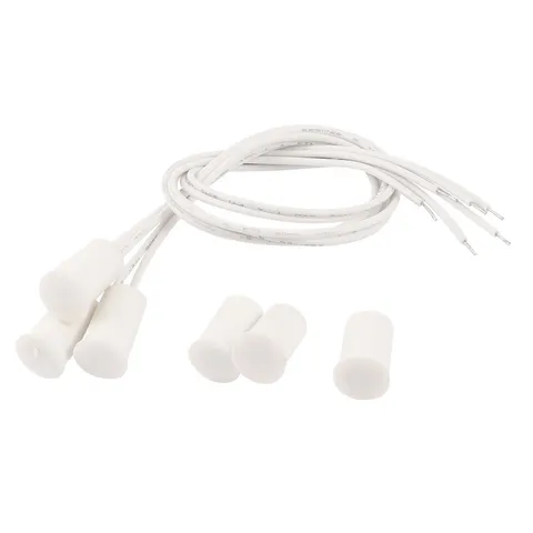 Home Office Door Window Recessed Contacts Magnetic Reed Switch White 3pcs