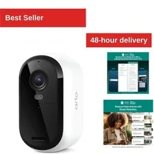 Arlo Essential Battery 2K Security Camera - Wireless, Night Vision, 1-Pack