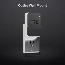 Outlet Wall Mount for Blink Sync Module 2 with Built-in Charger & Power Adapt...