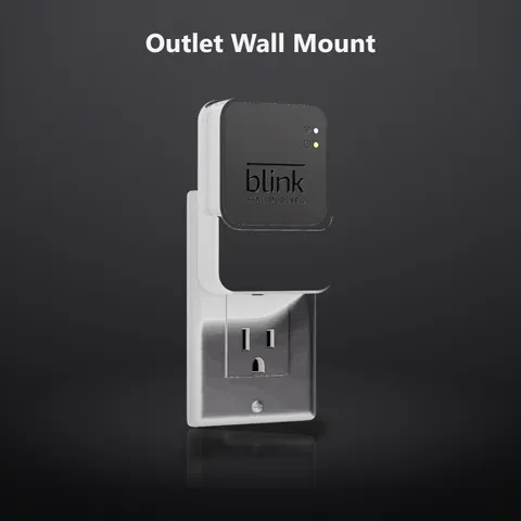 Outlet Wall Mount for Blink Sync Module 2 with Built-in Charger & Power Adapt...