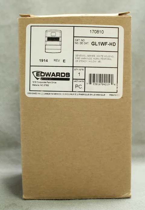 EDWARDS GL1WF-HD HORN FIRE ALARM