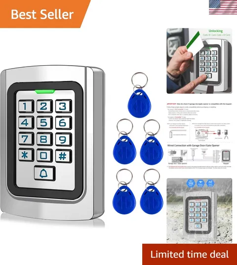 Universal Wired Access Control Keypad, PIN Code & ID Card Metal Door Keypad |...