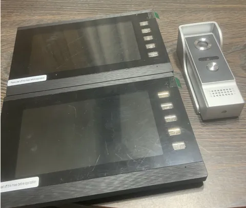 WOLILIWO Video Intercom System 1 Camera 2 7” Color Monitors Video Doorbell New