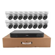 Vikylin SmartFind 4K 16ch 16 POE NVR CCTV System Kit 8MP Camera Full Color Lot