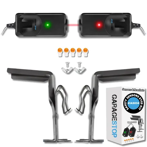 41A5034 Safety Sensors Eyes & Brackets Kit, Compatible with Craftsman Liftmas...