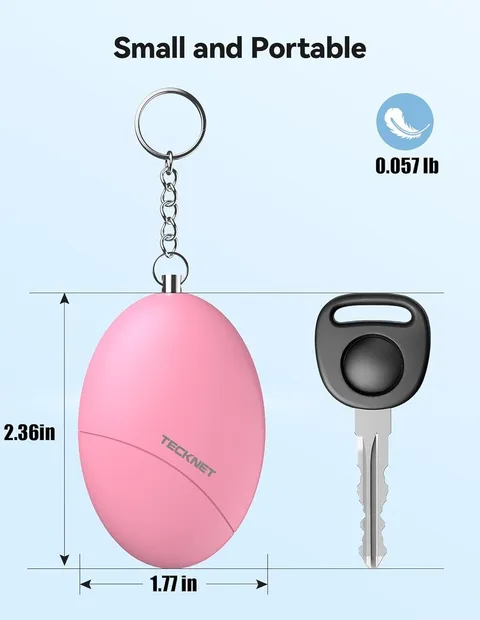 Personal Safety Alarm for Women, 140dB Travel Safe Waterproof Self Defense Keych
