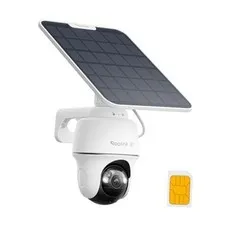 4K LTE Cellular Security Camera Wireless Outdoor, 360° Smart Detection with