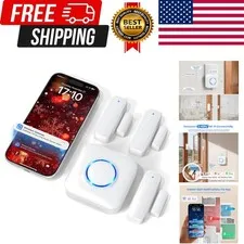 WiFi Door Sensor Chime, Smart Door Open Alert Window Sensor | For Business/Ho...