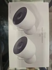 Google Nest Cam Outdoor (Wired, 2nd Gen)-2 Pack-Security Camera with 2K Video