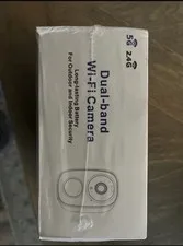 HITELLARCAM Dual-band Wi-Fi Wireless Security Camera 2K Battery White Indoor/Out
