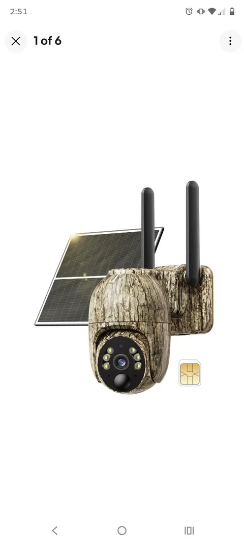 4G LTE Cellular Security Camera Outdoor Solar ( Panel Inc ) 2k SIM CARD Rbx-S60