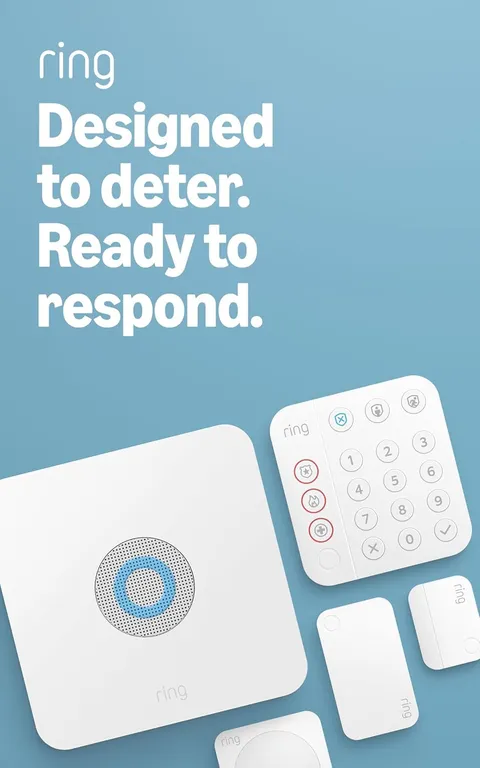 Alarm 5-Piece Kit (Newest Model), Wireless Smart Home or Business Security Syste