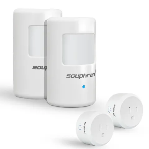 Souphran Plug-In Wireless Motion Activated Light Control No Wiring Adjustable