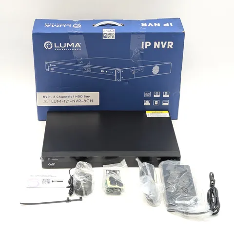Luma Surveillance 8-Channel NVR Syetem w/ 2TB HHD (LUM-121-NVR-8CH-2T) | Black