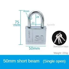 30/40/50/60Mm Stainless Steel Waterpro of Antirust Multifunctional Padlock AntiT