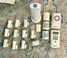 SimplySafe SecuritySystem BaseStation Keypad Panic Glass Break Motion Lot 17pc✅