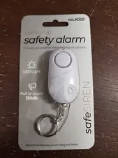  Personal Safety Alarm Siren 130dB Loud, Led Light & Key Chain 