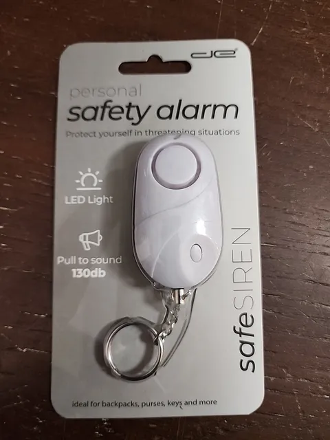  Personal Safety Alarm Siren 130dB Loud, Led Light & Key Chain 