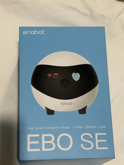 Enabot EBO SE FamilyBot Home Camera Robot: 1080P Movable Pet Camera Open Box