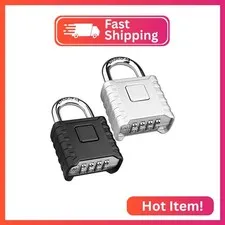 Diyife 2 Pack Large Heavy Duty Outdoor Weatherproof Padlock Resettable Lock
