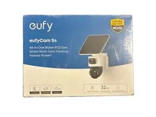 Eufy eufyCam S4 4K PTZ Solar Security Camera Sealed New Smart Tracking