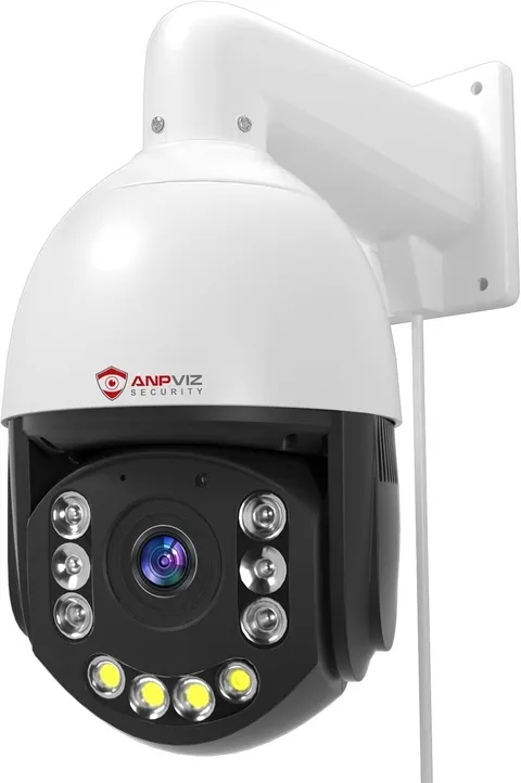 Anpviz 4K PoE PTZ Camera Outdoor, Pan Tilt 20X Optical Zoom & Human Detector