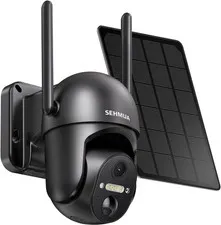 Solar Security Cameras Wireless Outdoor, 2K 360° View Battery Powered Outdoor 
