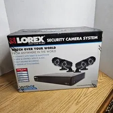 NEW LOREX LH010 Digital Video Recorder 500GB W/ 4x NEW CVC7572PK4B Cameras