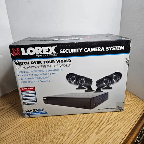 NEW LOREX LH010 Digital Video Recorder 500GB W/ 4x NEW CVC7572PK4B Cameras
