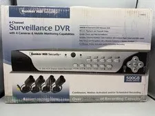 Bunker Hill 68332 Security System 500GB HD DVR 4 Cameras 4 Channel