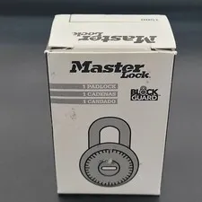 Combination Master Lock - Black Guard w/t Black Face - New in Box