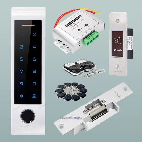 HOMSECUR IP66 APP WIFI Fingerprint Password RFID 125Khz Access Control WG26~44