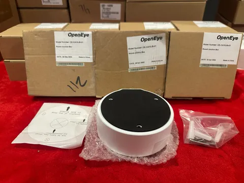 NEW IN BOX - OpenEye Model Number: OE-CA10JB-01 Round Junction Box- 12 Available