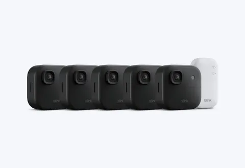 Blink Outdoor 2K+ Wireless Smart Security 5 Camera System with Sync Module Core