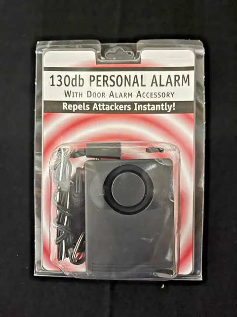 Closeout Sale!  130dB Personal Alarm w/Door Alarm Accessory - w/o 9v Battery