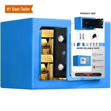 Tenamic Blue 0.23 Cu Ft Electronic Digital Security Safe Box