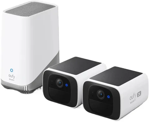 eufy SoloCam S220 Wireless Home Security System Solar Powered 2K Outdoor Cameras