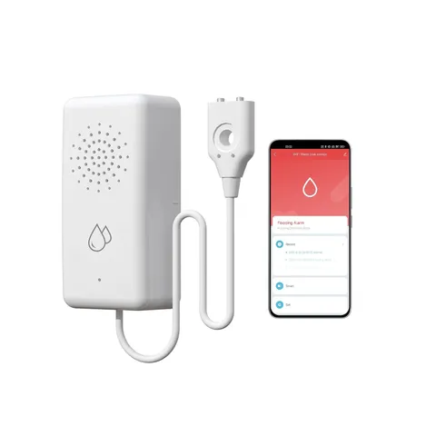 BSEED WiFi Water Leak Detector, Smart Water Sensor with Cable, 85dB... Fast Ship