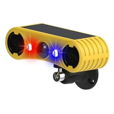 Solar Outdoor Motion Sensor Alarm - 13 4 Modes - 13 Sounds Outdoor Alarm