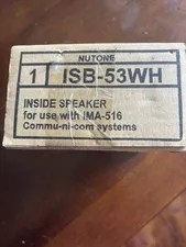 NuTone ISB-53WH Inside Speaker For Use With IMA 516 Commu-ni-com Systems NEW