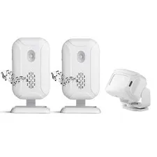 Motion Sensor Alarm Entry Alert Indoor, Wireless Security Motion Detector Wel...