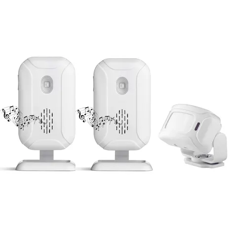 Motion Sensor Alarm Entry Alert Indoor, Wireless Security Motion Detector Wel...