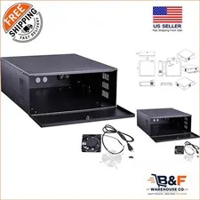 Alloy Steel DVR Lockbox with Cooling Fan and Security Key - 18'' x 17.9'' Size