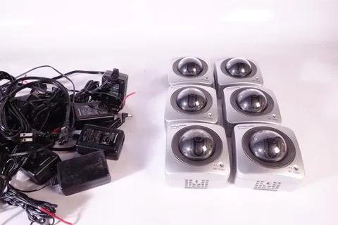Lot of 6 Panasonic BB-HCM311 Pan Tilt Cameras + Power Supplies / Working 