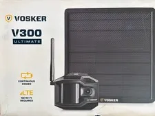 Brand New Vosker V300 Ultimate 4G LTE Autonomous Outdoor Security Camera Black