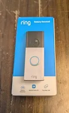 Ring Battery Doorbell newest model Retinal 2K wide-angle video Speckled White