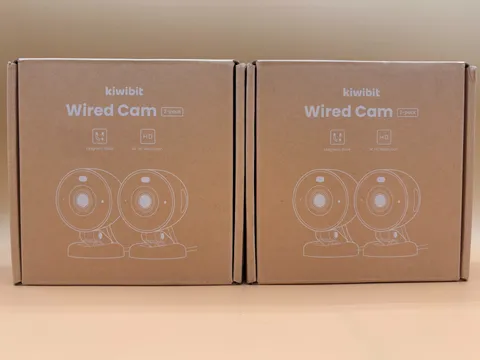 kiwibit Wired Cam Color Surveillance Cameras 2-Pack Wired Home Security Lot of 2