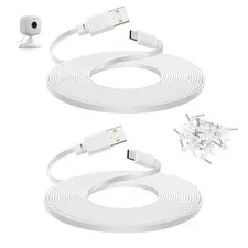 2-Pack 30 Ft Power Cord for Blink Mini 2, Blink Outdoor 4 Camera, Long USB C Ext